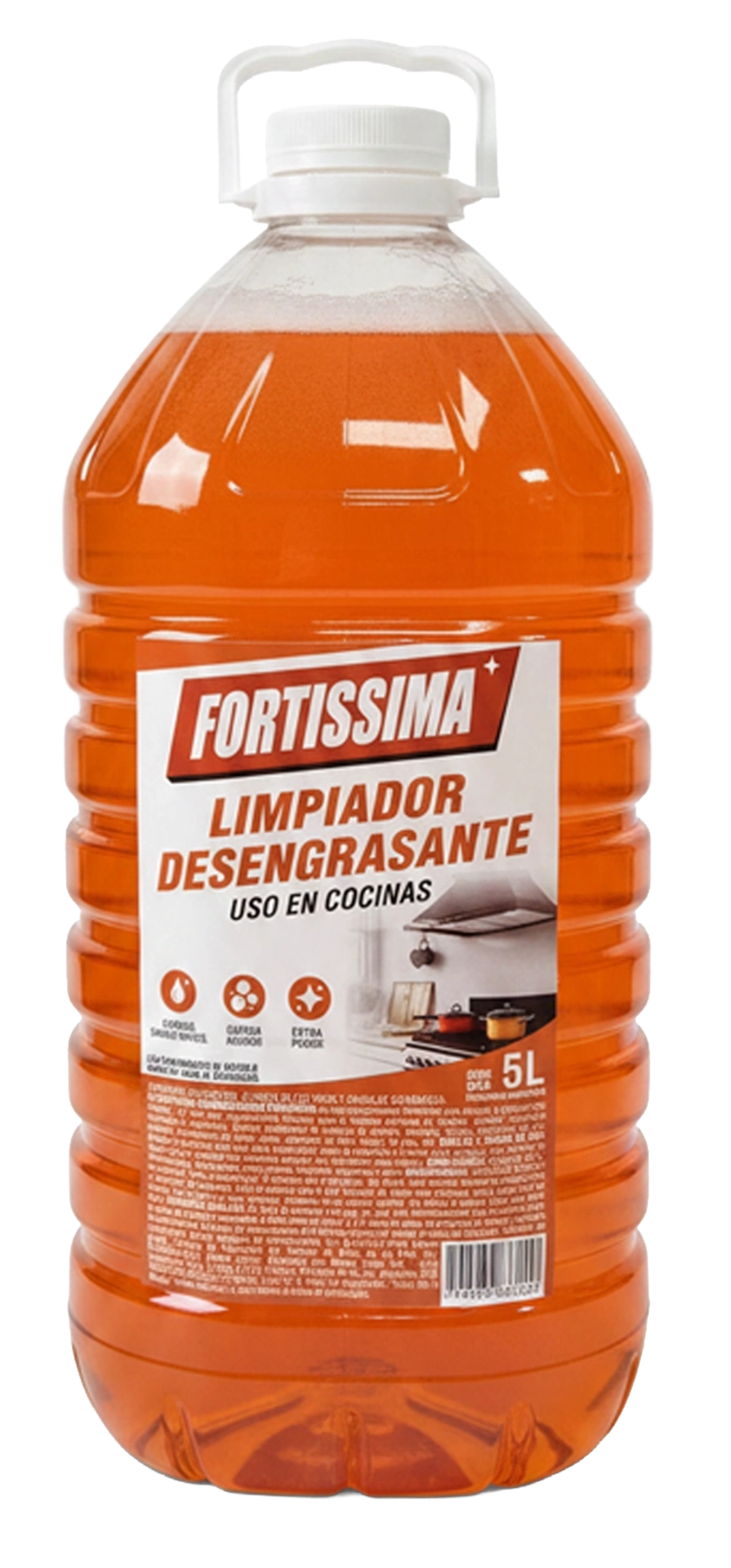 Fortissima Limpiador Desengrasante uso en cocinas 5 litros